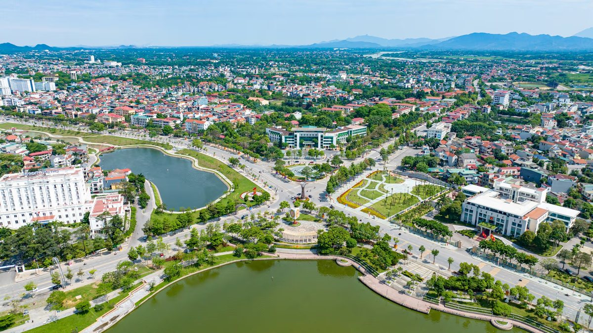Aerial Việt Trì — thủ phủ tỉnh Phú Thọ mới